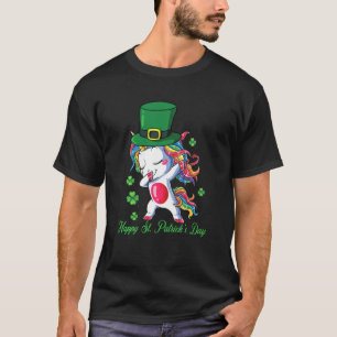 Happy St Patrick S Day Dabbing Unicorn Leprechaun T-Shirt