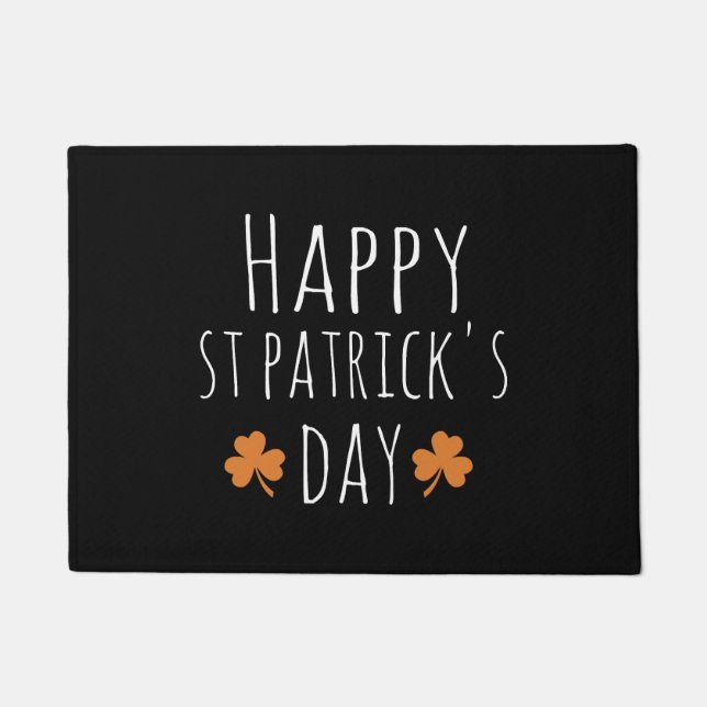 Happy St Patrick s Day    Doormat (Front)