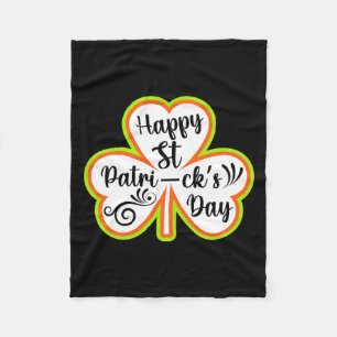 Happy St Patrick S Day Fleece Blanket
