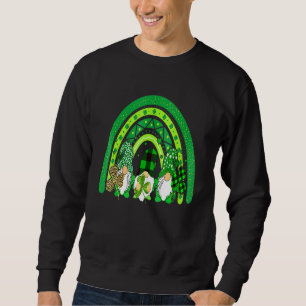 Happy St Patrick S Day Gnomes Rainbow Lucky Clover Sweatshirt