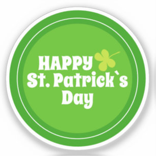 Happy St Patrick`s day Green Lucky Shamrock 