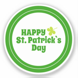Happy St Patrick`s day Green Lucky Shamrock