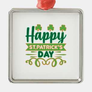 Happy ST Patrick S Day Metal Tree Decoration