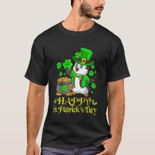 Happy St Patrick S Day Penguin Cute Funny Irish 2 T-Shirt