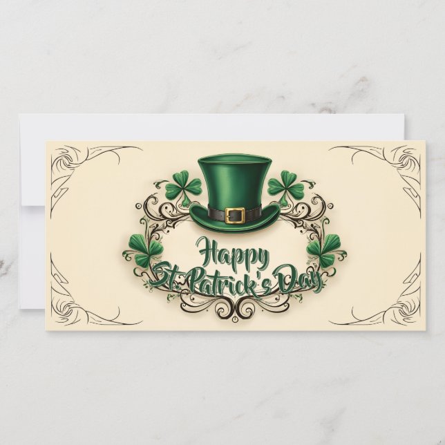 Happy St. Patrick’s Day Shamrock Design (Front)