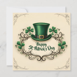 Happy St. Patrick’s Day Shamrock Design Card