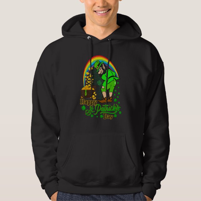 Happy St Patrick S Day Shamrock Graphic Men Women  Hoodie (Front)
