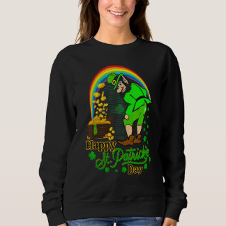 Happy St Patrick S Day Shamrock Graphic Men Women  Sweatshirt