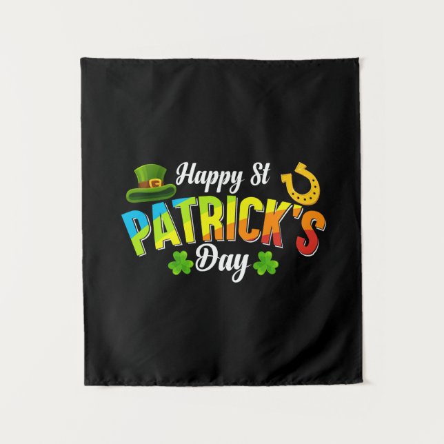 Happy St Patrick S Day Tapestry (Front)