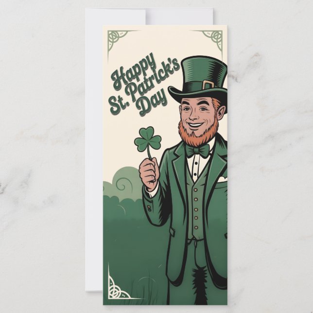 Happy St. Patrick’s Day Vintage Leprechaun (Front)
