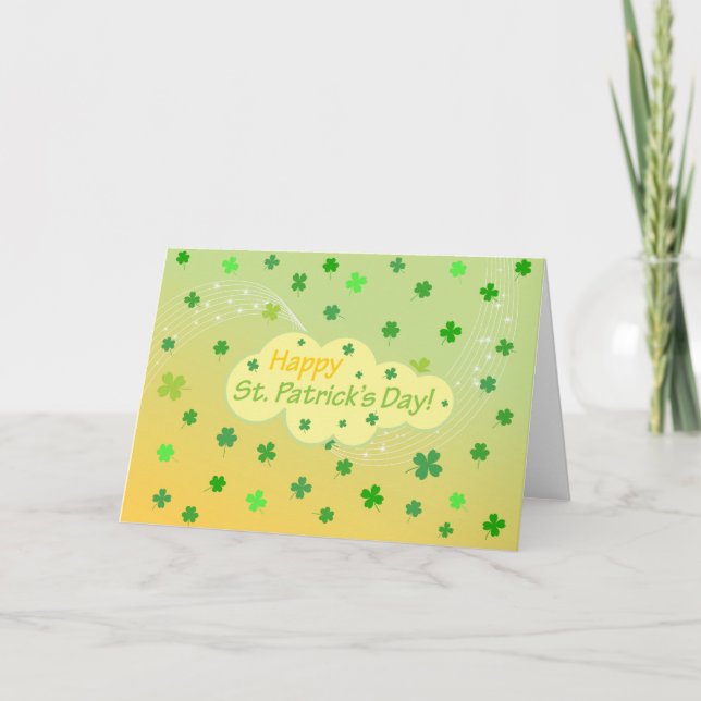 Happy St Patricks Day 1 Card (Front)
