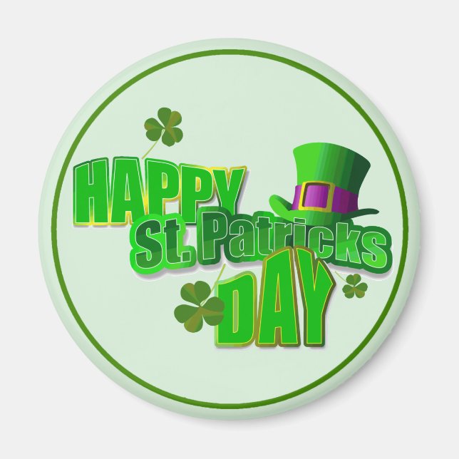 Happy St. Patrick's Day 1 Magnet (Front)