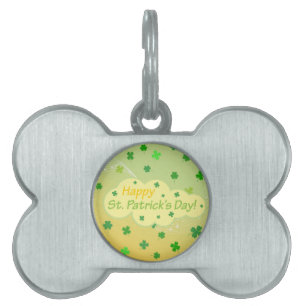 Happy St Patricks Day 1 Pet ID Tag