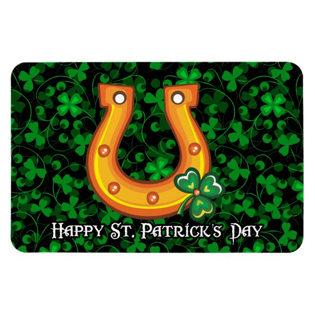 Happy St. Patrick's Day 1 Premium Magnet (Horizontal)