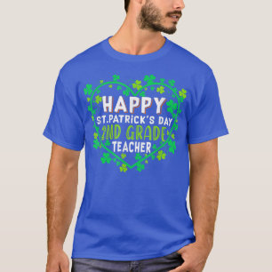 Happy St Patrick's Day 2nd Grade Teacher Irish Sha T-Shirt