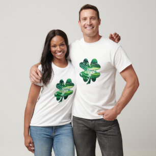 Happy St Patricks Day 4 leaf clover Irish Pride T-Shirt