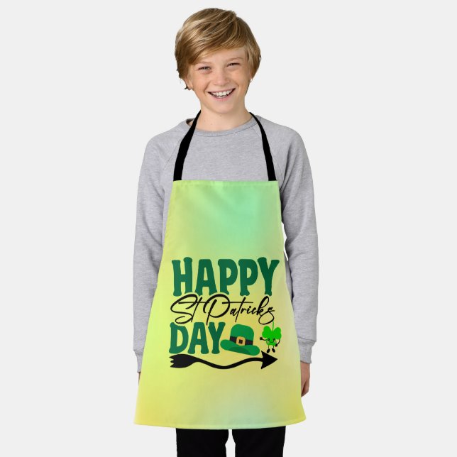Happy St. Patrick's Day-66592 Apron (Worn)