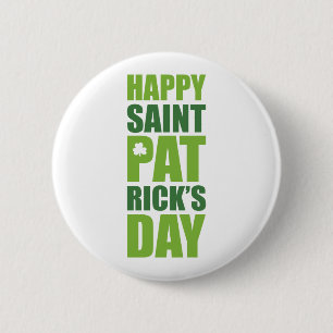 Happy St. Patrick's Day 6 Cm Round Badge
