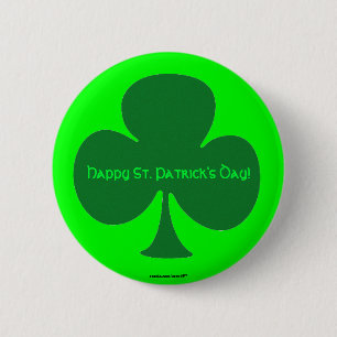 Happy St. Patrick's Day 6 Cm Round Badge