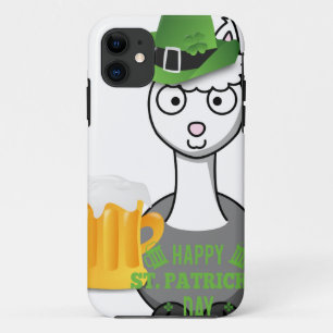 happy st patricks day alpaca iPhone 11 case