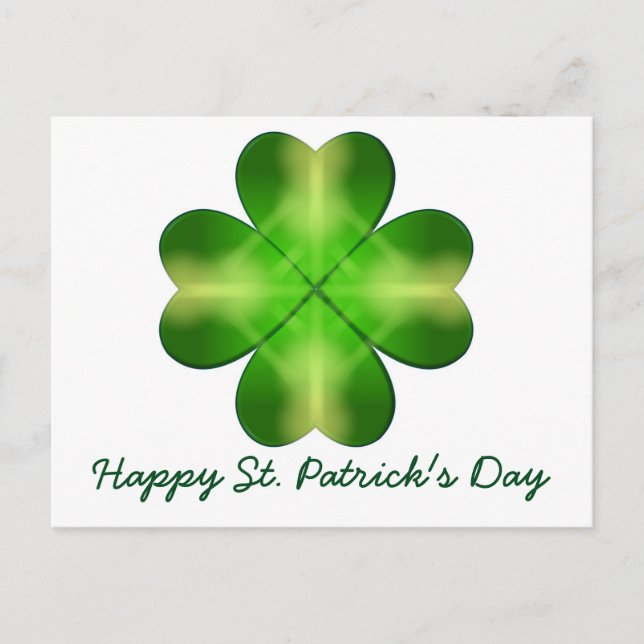Happy St Patrick's Day and Good Luck Personalised Postcard (Front)