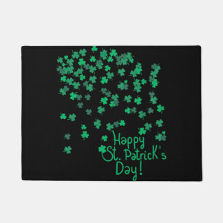 Happy St Patricks Day And Shamrock  Womens Mens Doormat