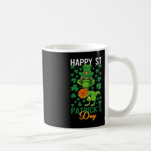 Happy St Patricks Day Basketball T-Rex Day Dino Di Coffee Mug