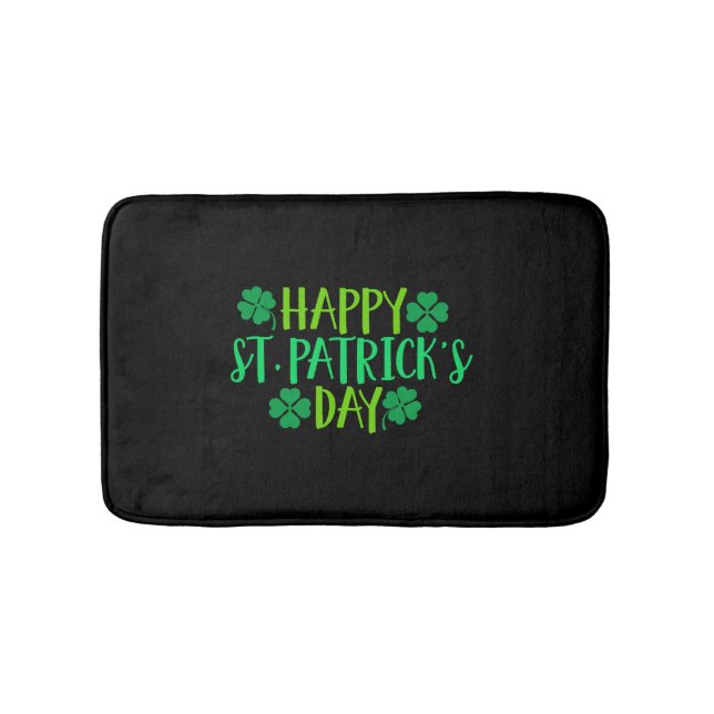 Happy St Patricks Day Bath Mat (Front)