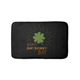 Happy St Patricks Day  Bath Mat