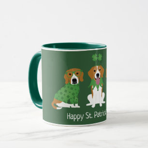 Happy St Patricks Day Beagle Dogs Mug