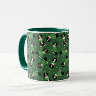 Happy St Patricks Day Bernese Mountain Dogs Mug