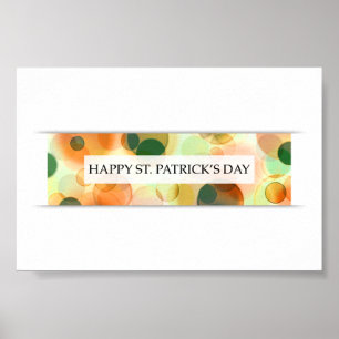 happy st patricks day (bokeh) poster