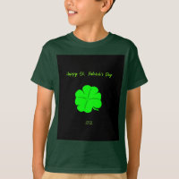 Happy St.  Patrick's Day Boys Deep Forest T Shirt