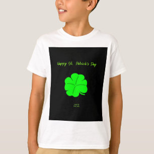 Happy St.  Patrick's Day Boys White Basic T Shirt