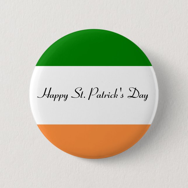 Happy St. Patrick's Day Button (Front)