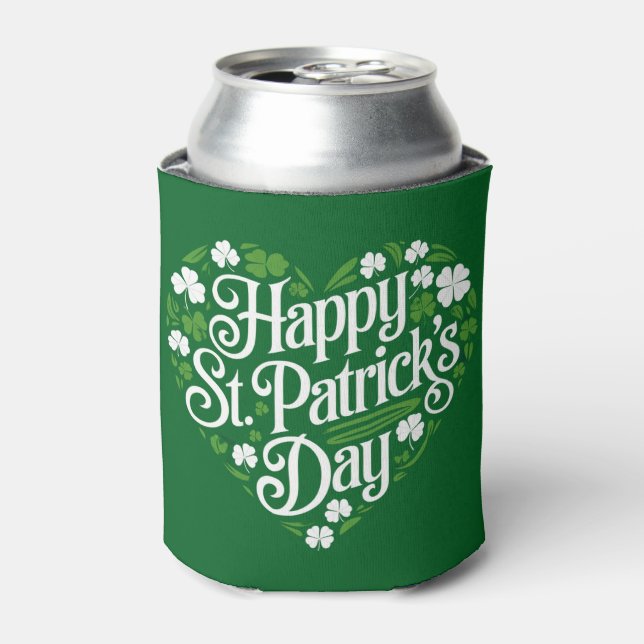Happy St Patrick's Day  Can Cooler (Can Front)