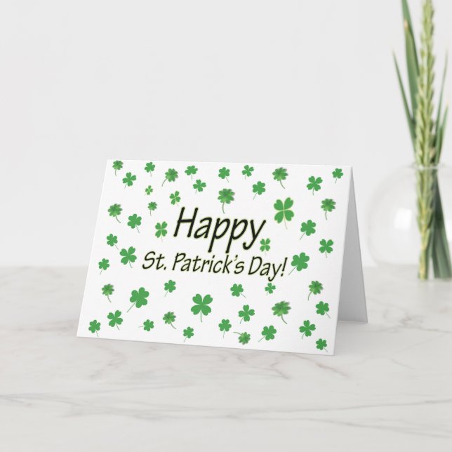 Happy St Patricks Day Card (Front)
