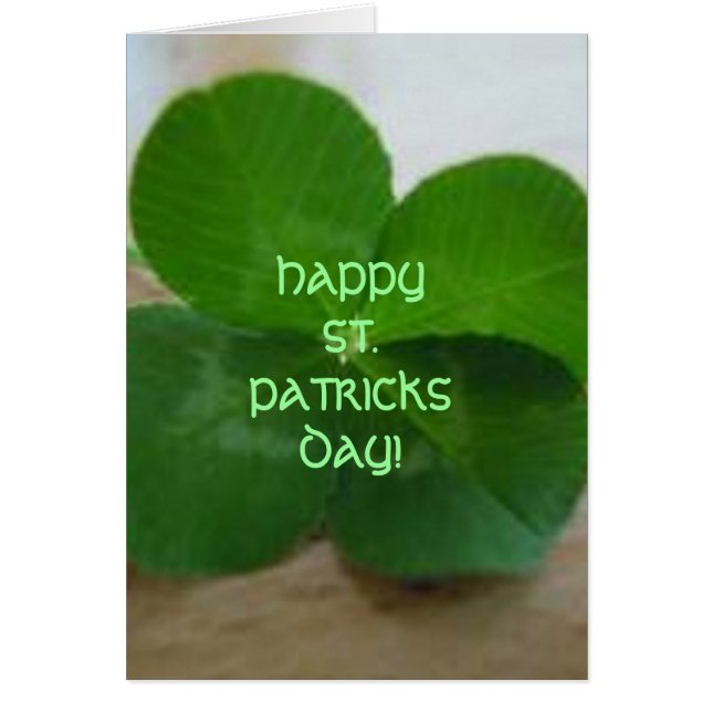 HAPPY ST. PATRICKS DAY card (Front)