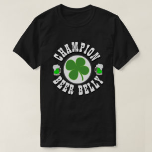 Happy St Patrick's Day CHAMPION BEER BELLY T-Shirt