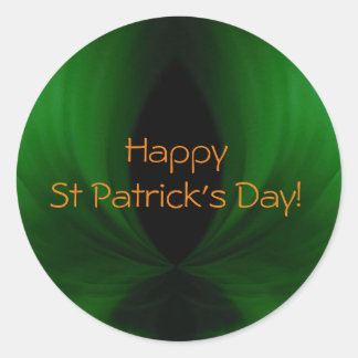 Happy St Patrick's Day Classic Round Sticker