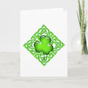 Happy St. Patrick's Day Clover Gift Card