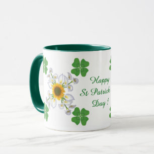 Happy St. Patrick's Day ! Clover with Calla Mug