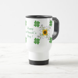 Happy St. Patrick's Day ! Clover with Calla Travel Mug