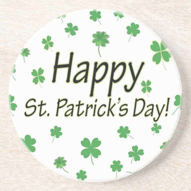 Happy St Patricks Day Coaster (Front)