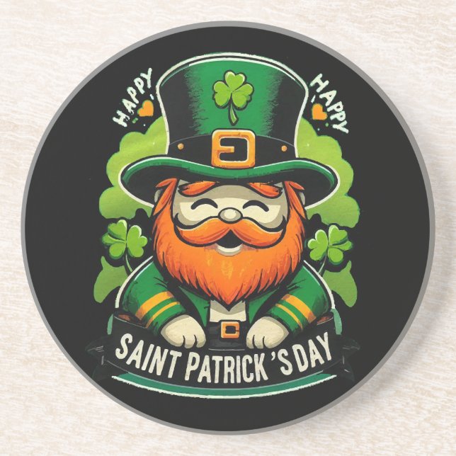 Happy St Patricks Day Coaster (Front)