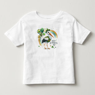 Happy St. Patrick's Day Crane Toddler T-Shirt