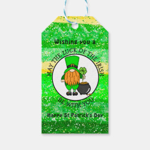 Happy St Patrick's Day   Cute Leprechaun Gift Tags