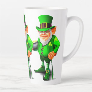 HAPPY ST.PATRICK'S DAY CUTE LEPRECHAUN LATTE MUG