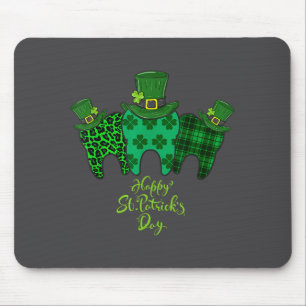 Happy St Patrick's Day Dental Istant Tooth Patrick Mouse Mat