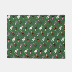 Happy St Patricks Day Dobermann Dogs Doormat